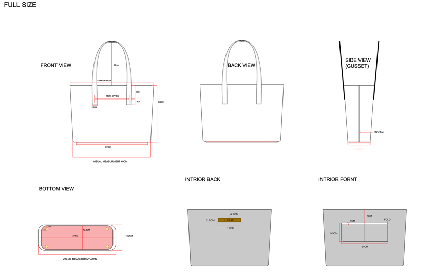 TOTE BAG TECHPACK - image 3 - student project