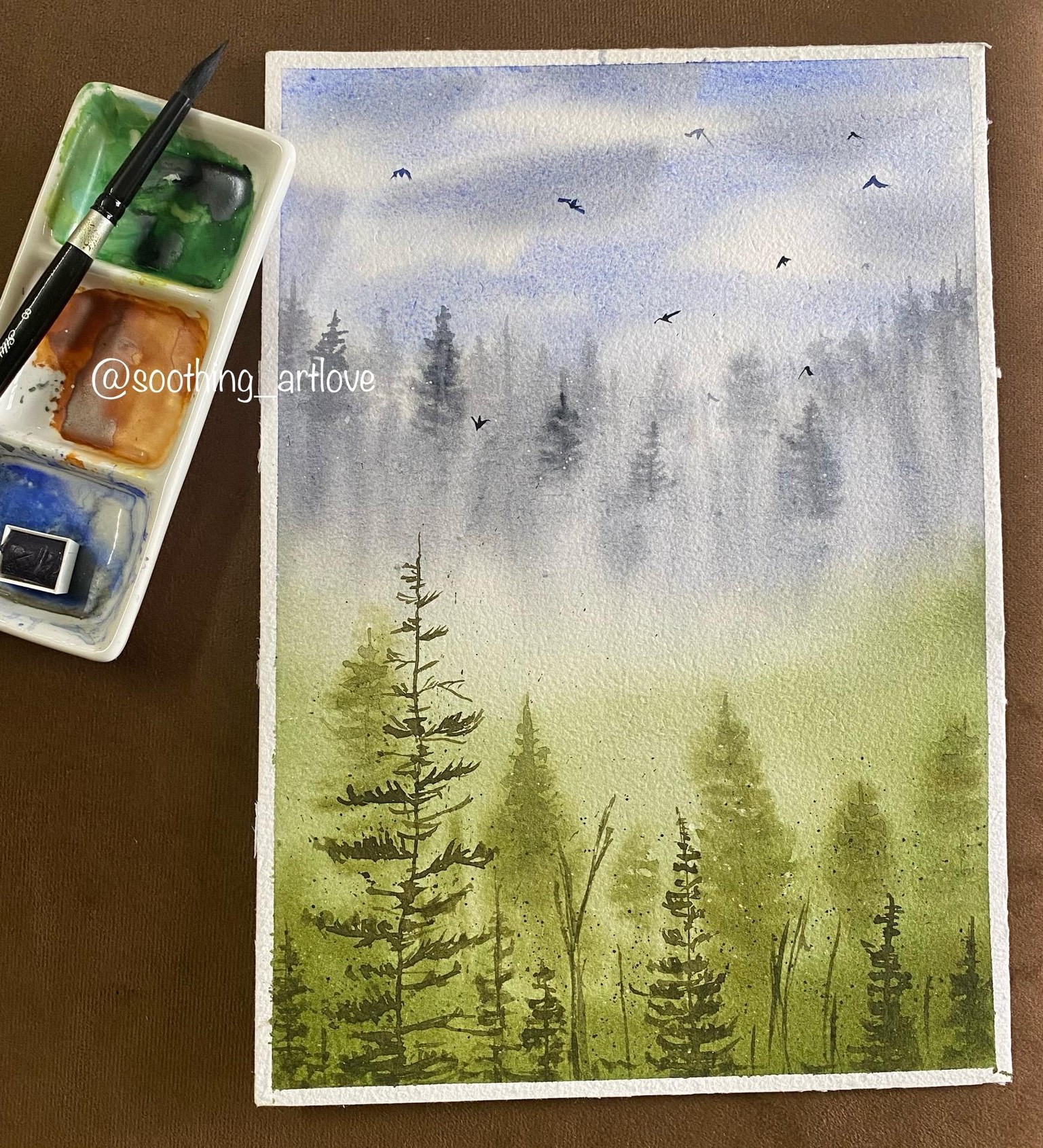 Misty pines - image 1 - student project
