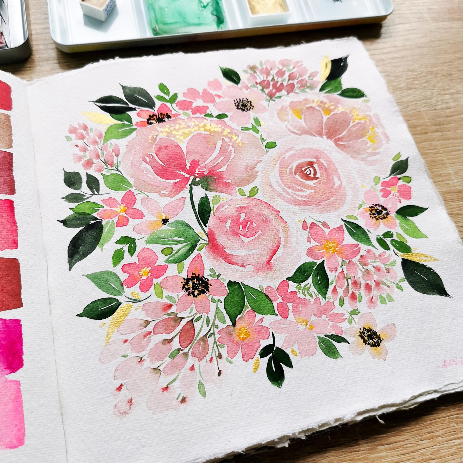 Blush bouquet - image 2 - student project