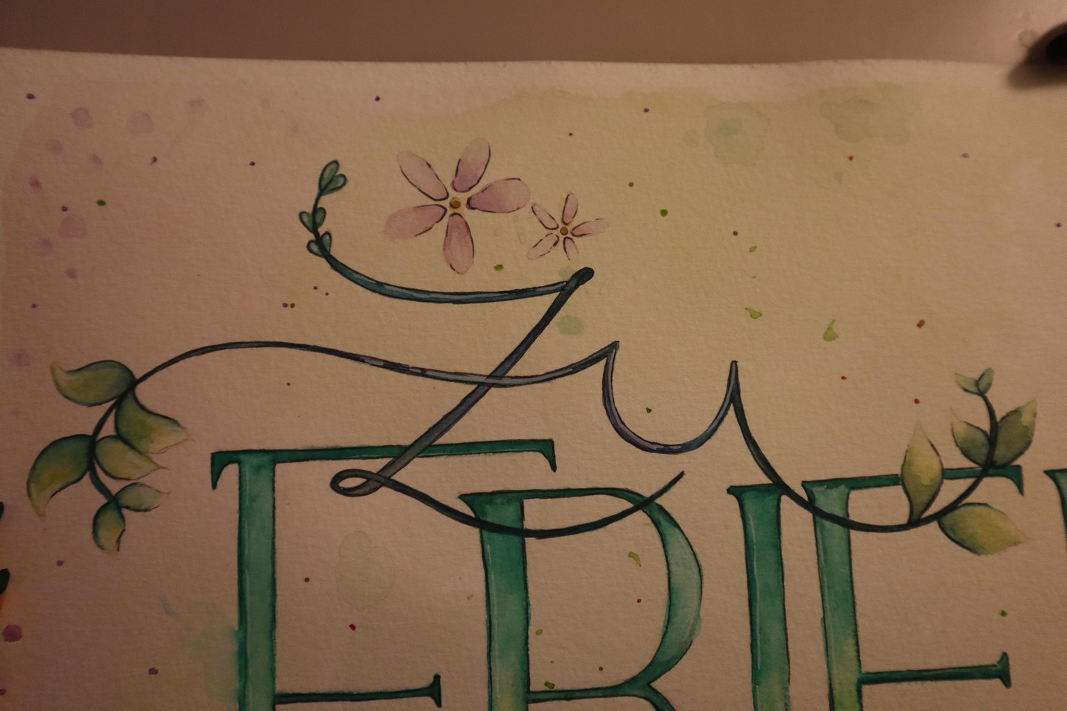 zuFRIEDENheit - Handlettering - image 3 - student project
