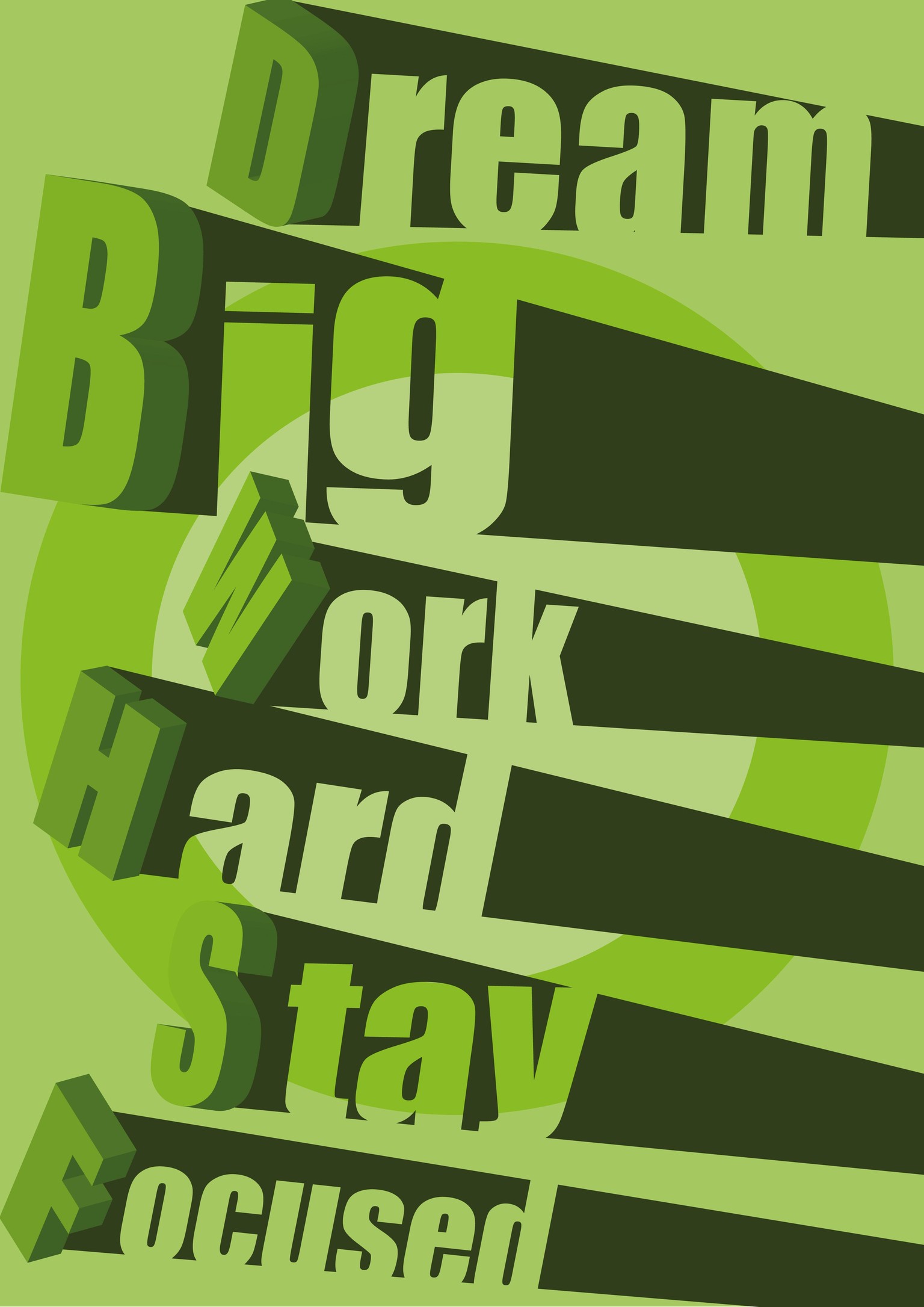 Set of 3d typography posters - image 2 - student project