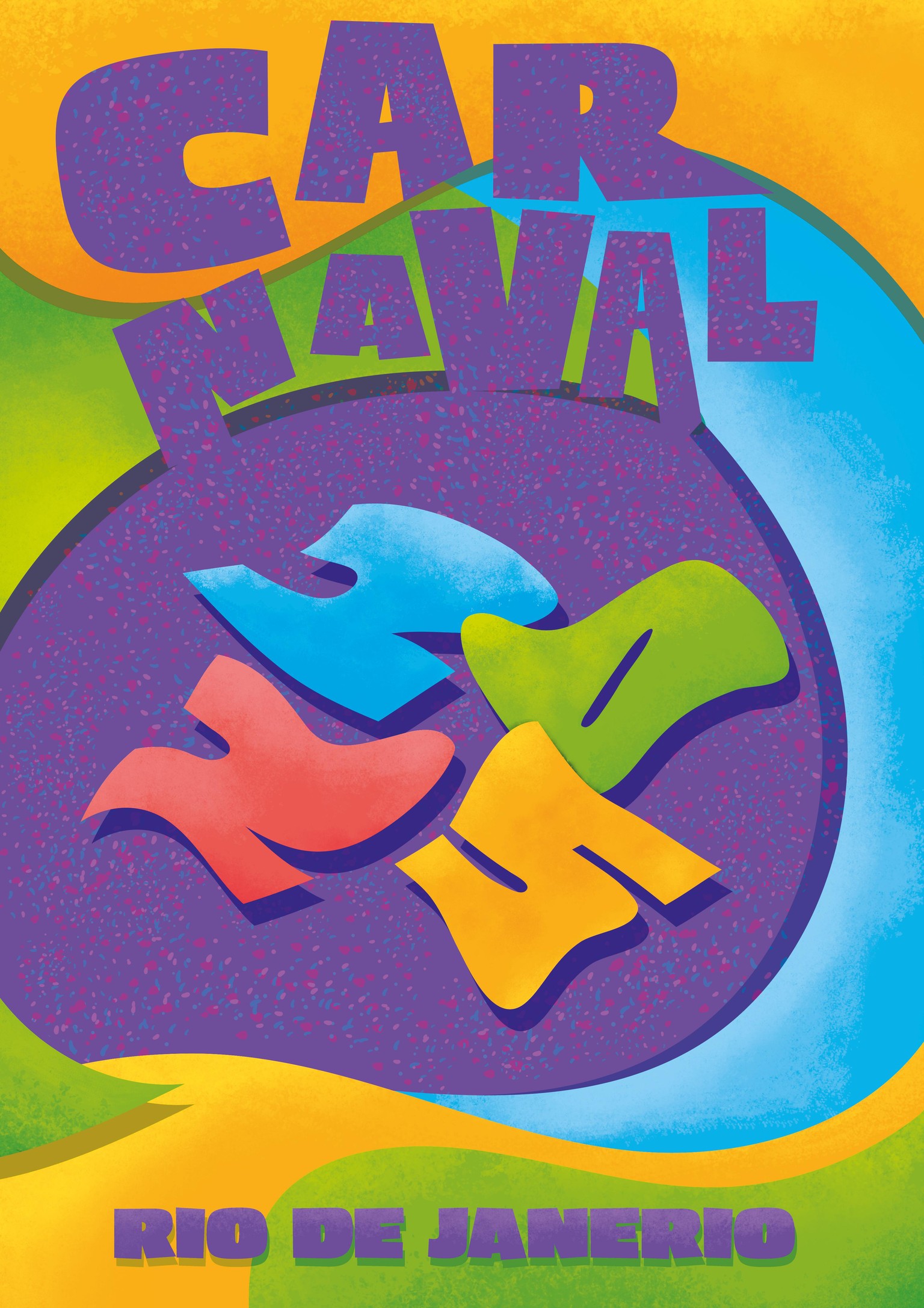 3 Typographic Poster Set - Letter Deforming, Cut and Perspective - image 3 - student project