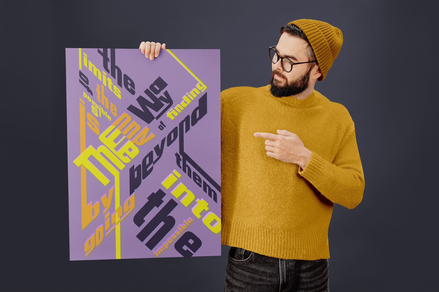 Modern Typography Poster - image 1 - student project