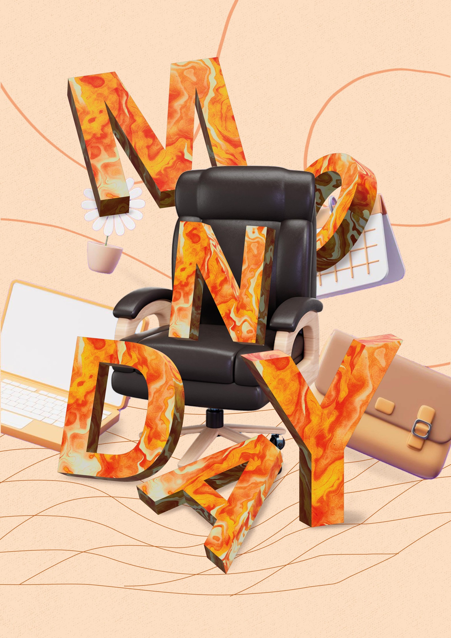 Set of 3d typography posters - image 3 - student project