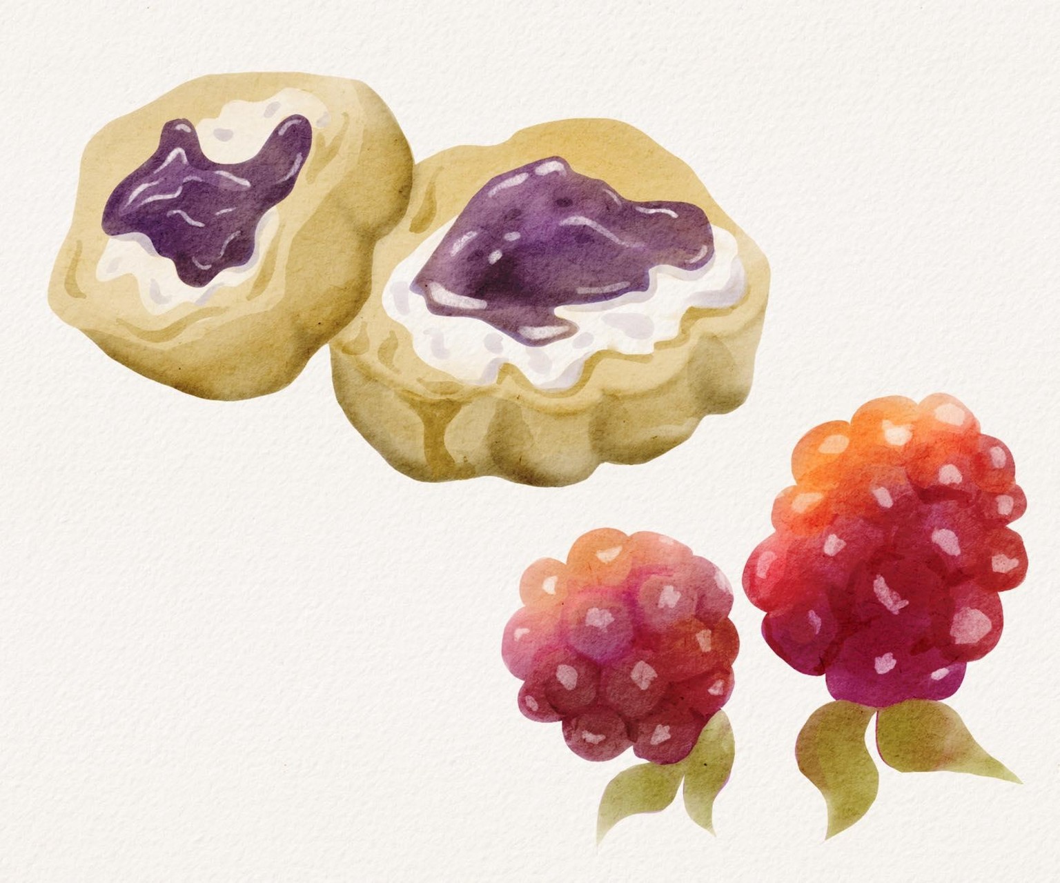 Digital watercolor illustration - image 1 - student project