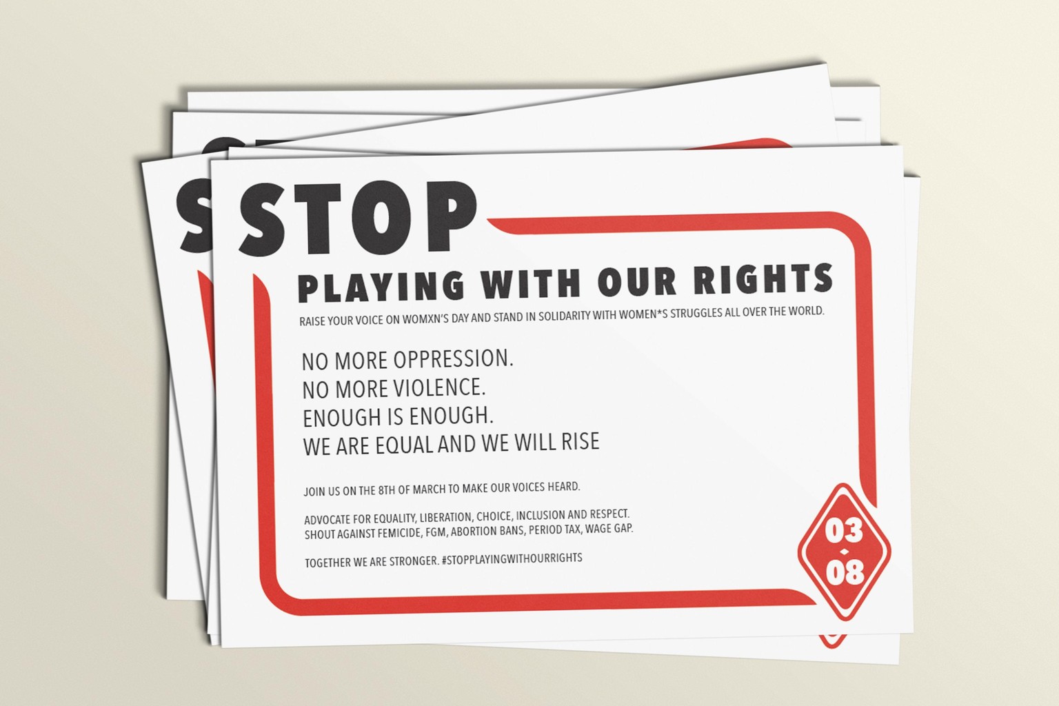 Stop playing with our rights! - image 1 - student project