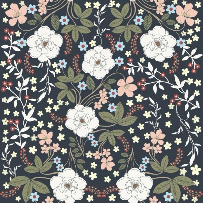 Art and craft movement inspired pattern design - image 1 - student project