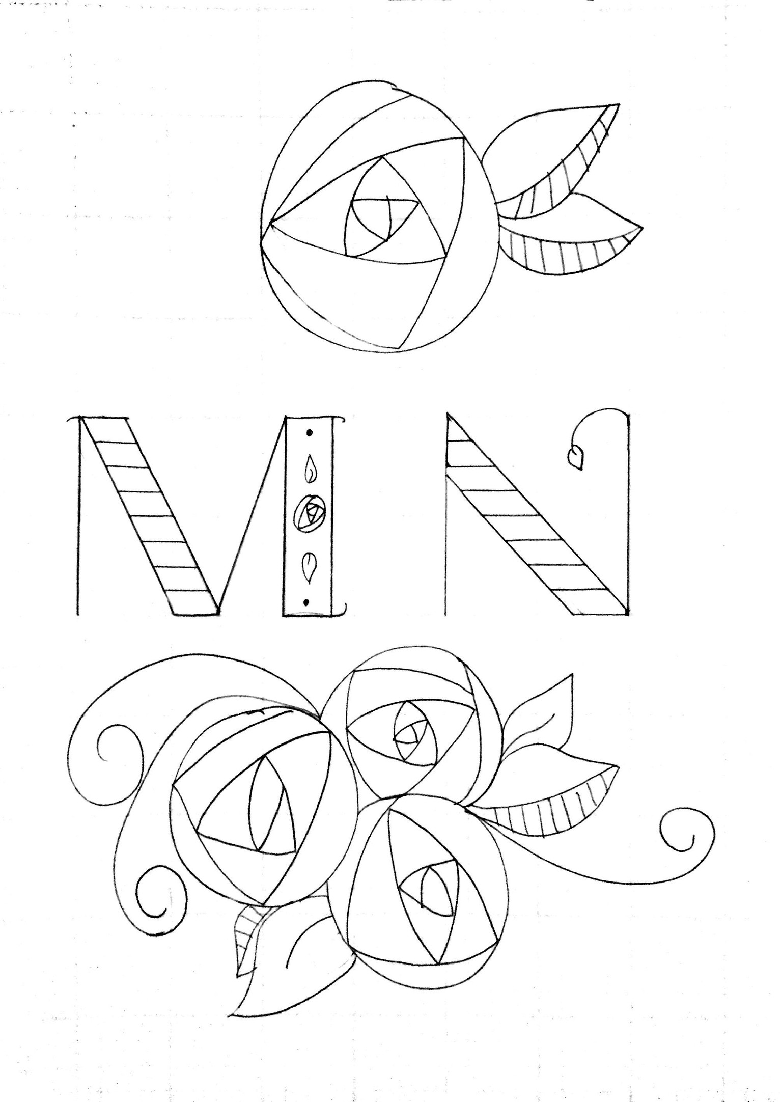 Vintage Rose Alphabet - image 5 - student project
