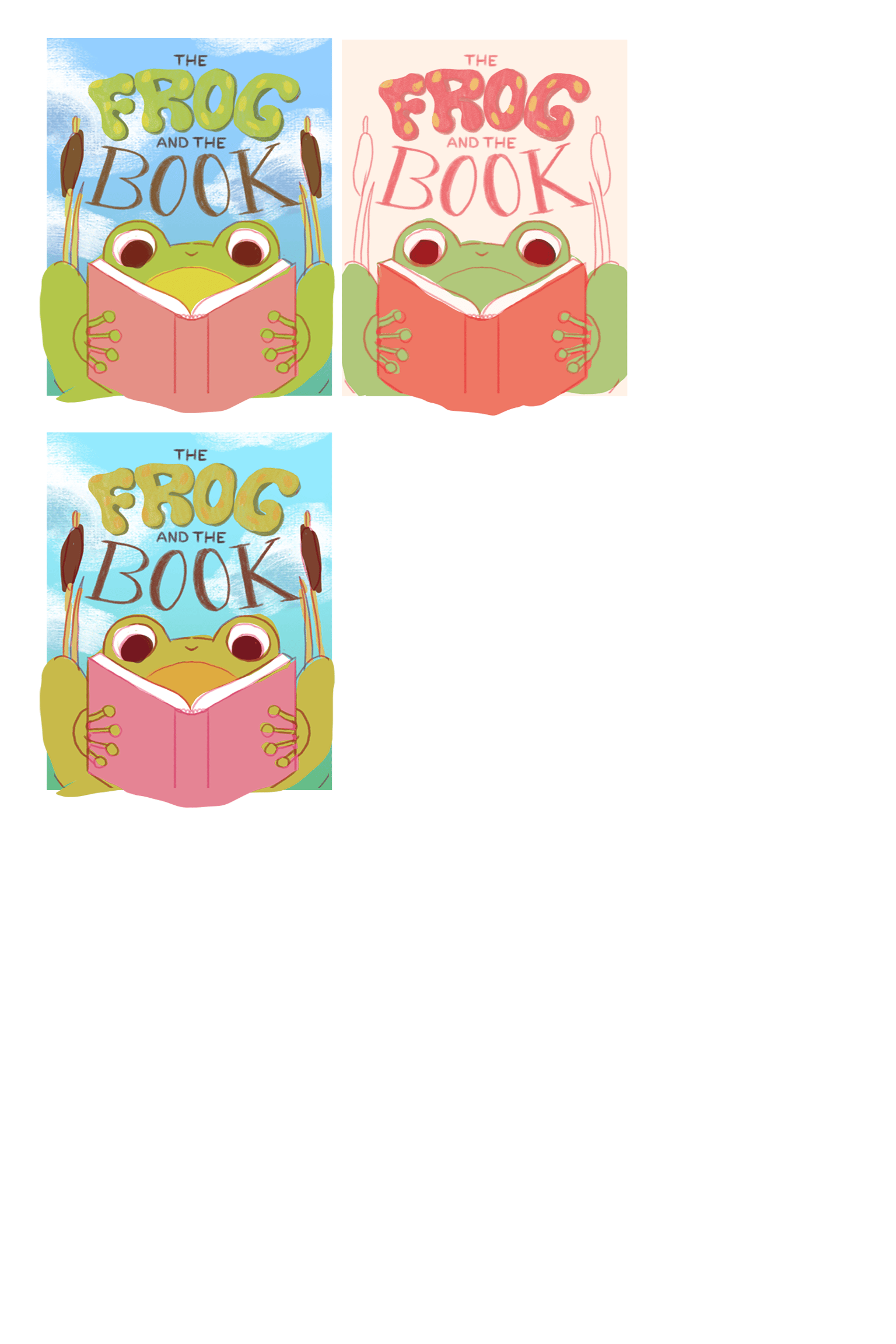 Lettering and Illustration - The Frog And The Book - image 5 - student project
