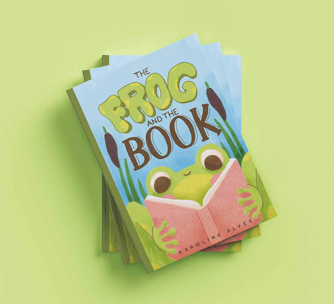 Lettering and Illustration - The Frog And The Book - image 7 - student project