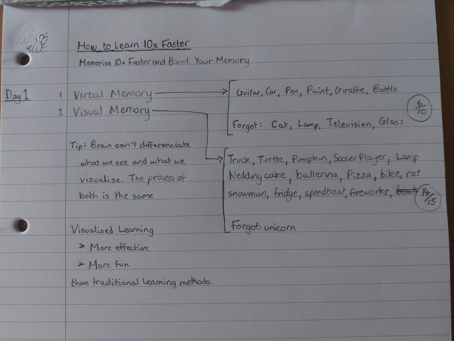 Jade's Memory-Boosting Notes - image 1 - student project