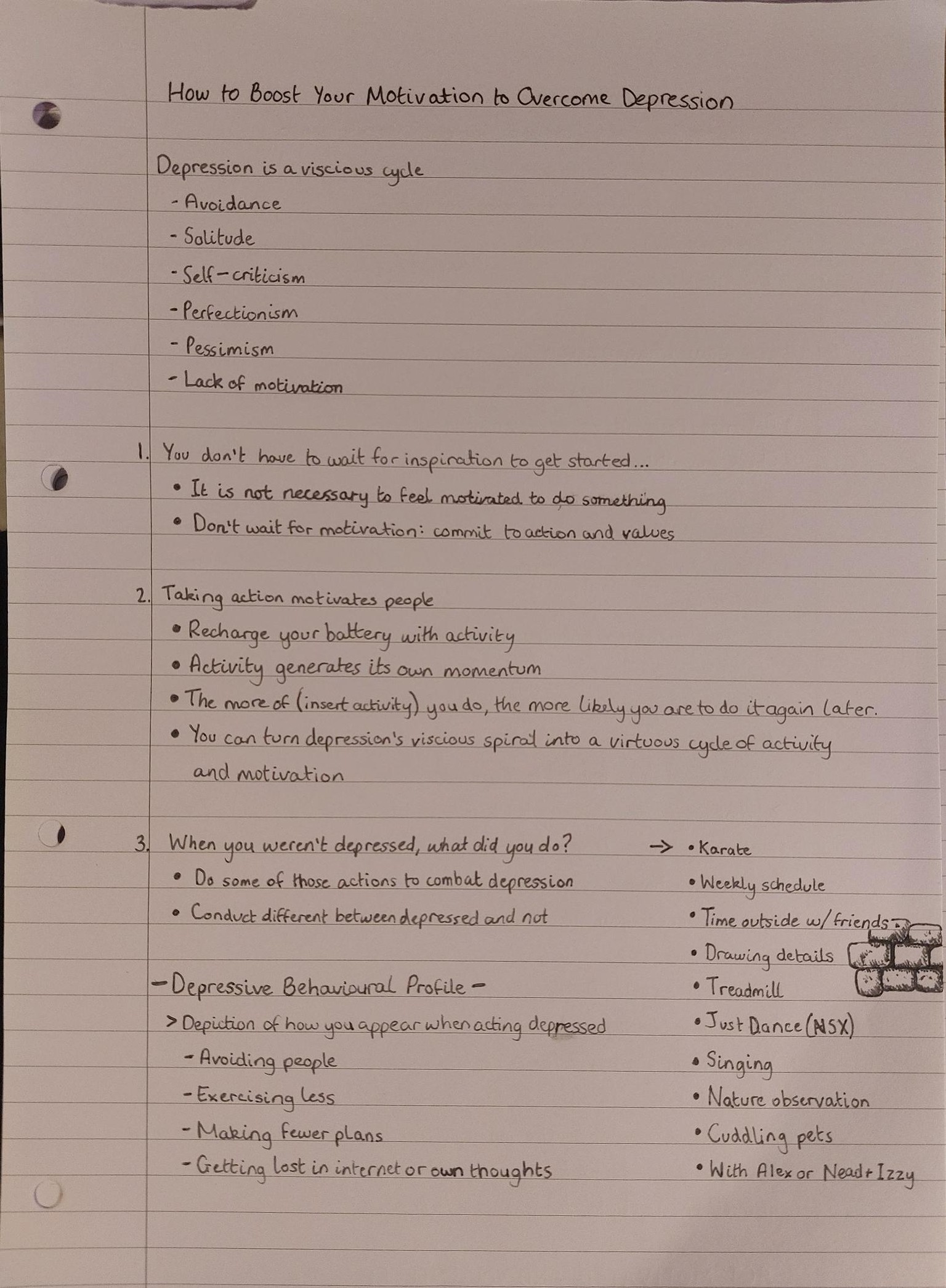 Breaking Through Depression with Motivation - image 1 - student project