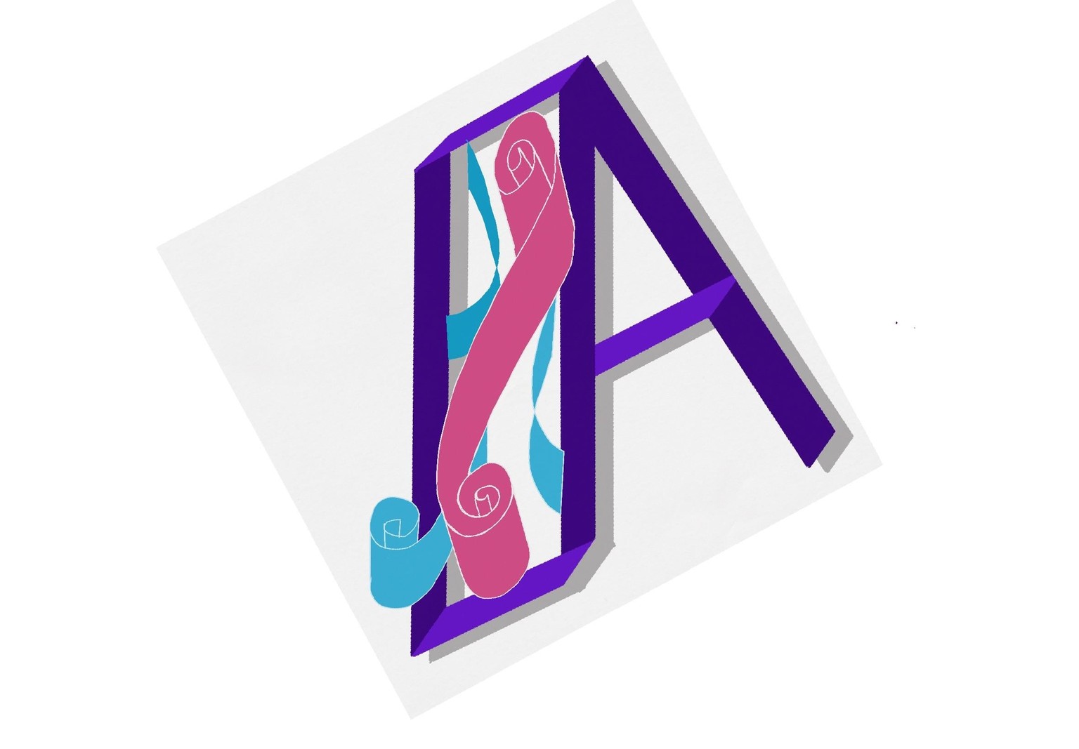 Quilled A - image 1 - student project