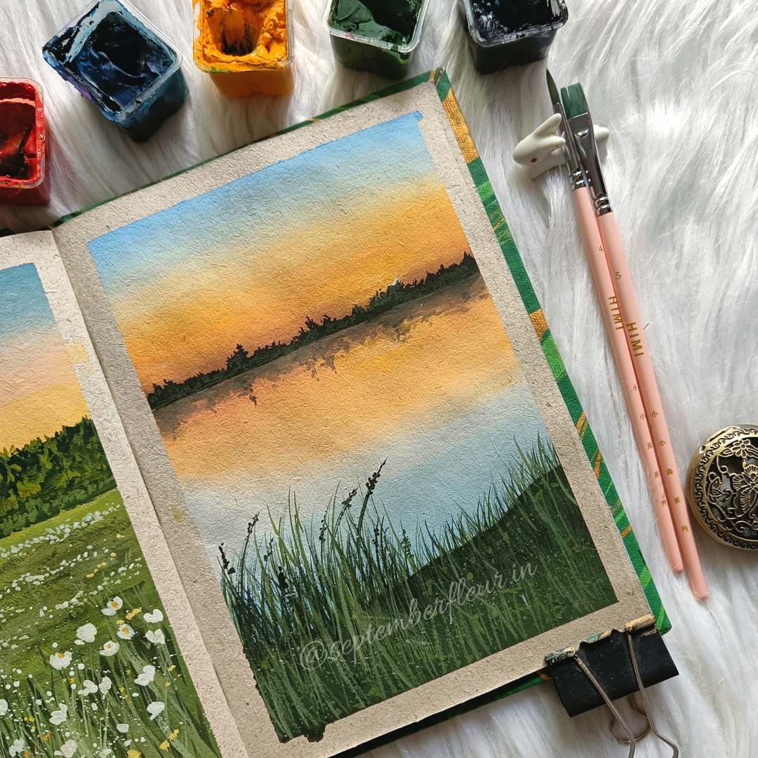 15 days gouache challenge - image 1 - student project