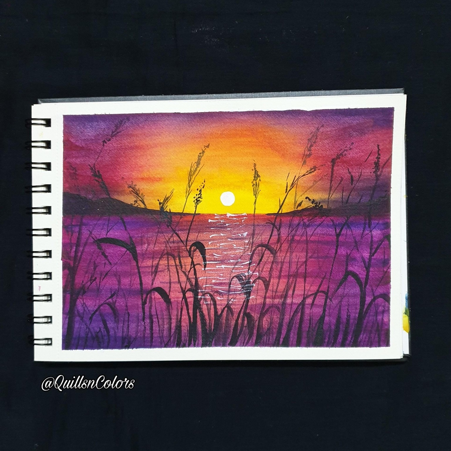 Watercolor Sunset Landscapes - image 4 - student project