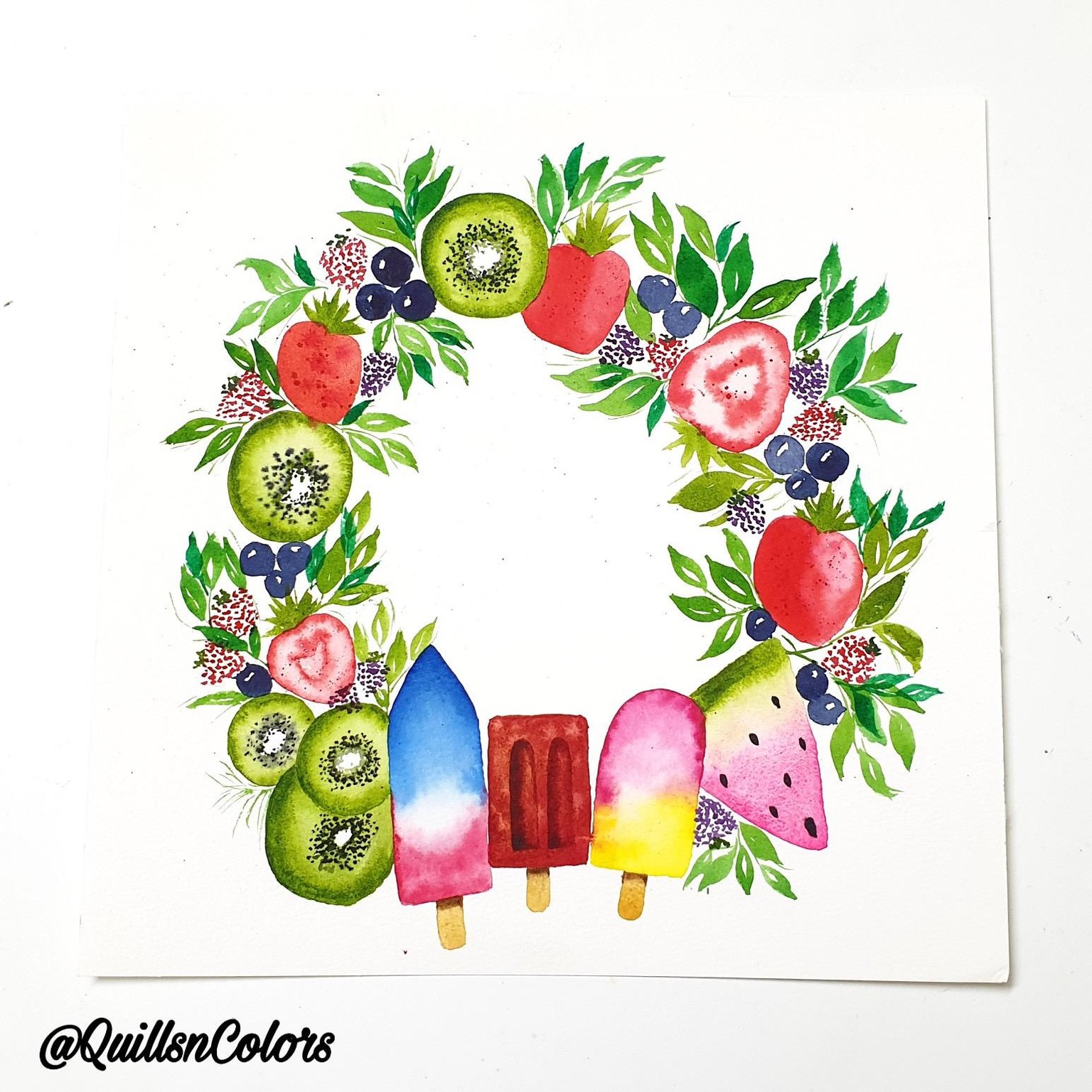 Summer Doodles Wreath - image 1 - student project