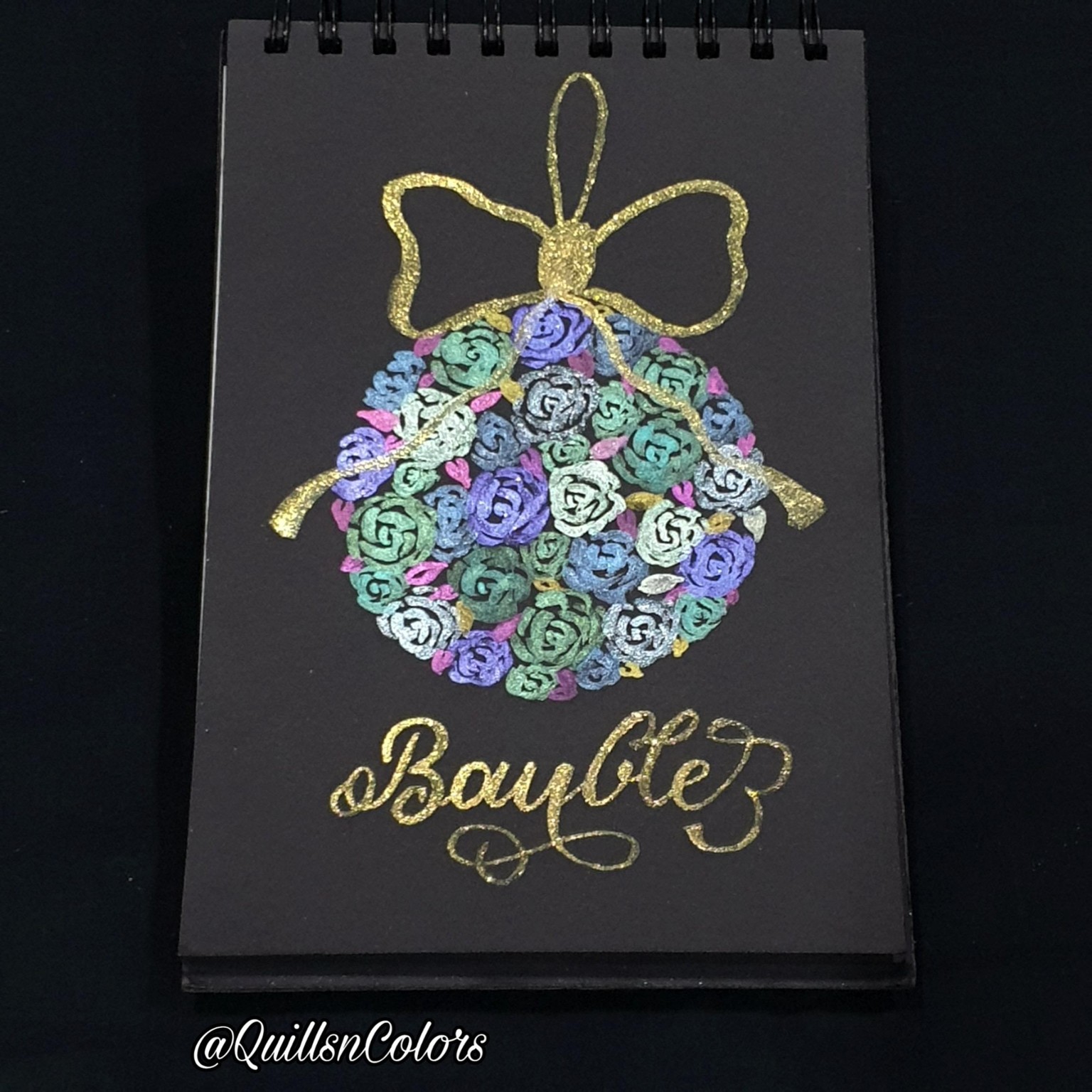 Bauble floral silhouette - image 1 - student project