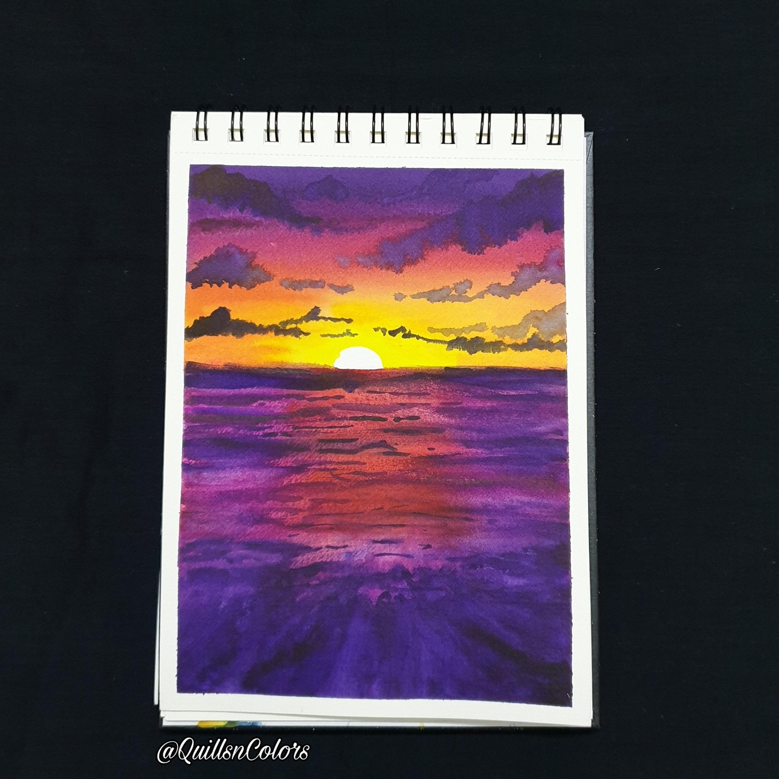 Watercolor Sunset Landscapes - image 5 - student project