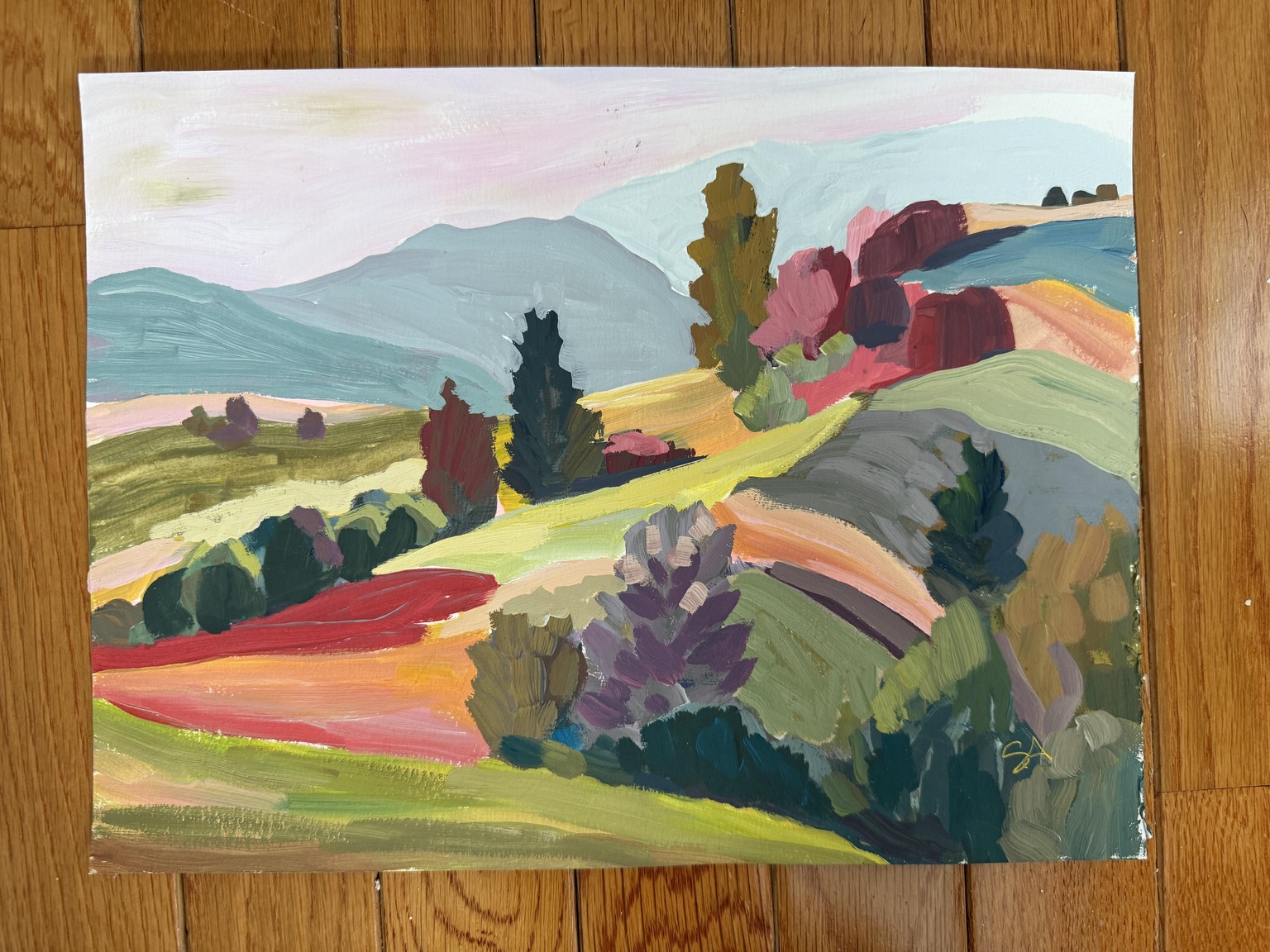 This is the painting I did in the class - image 2 - student project