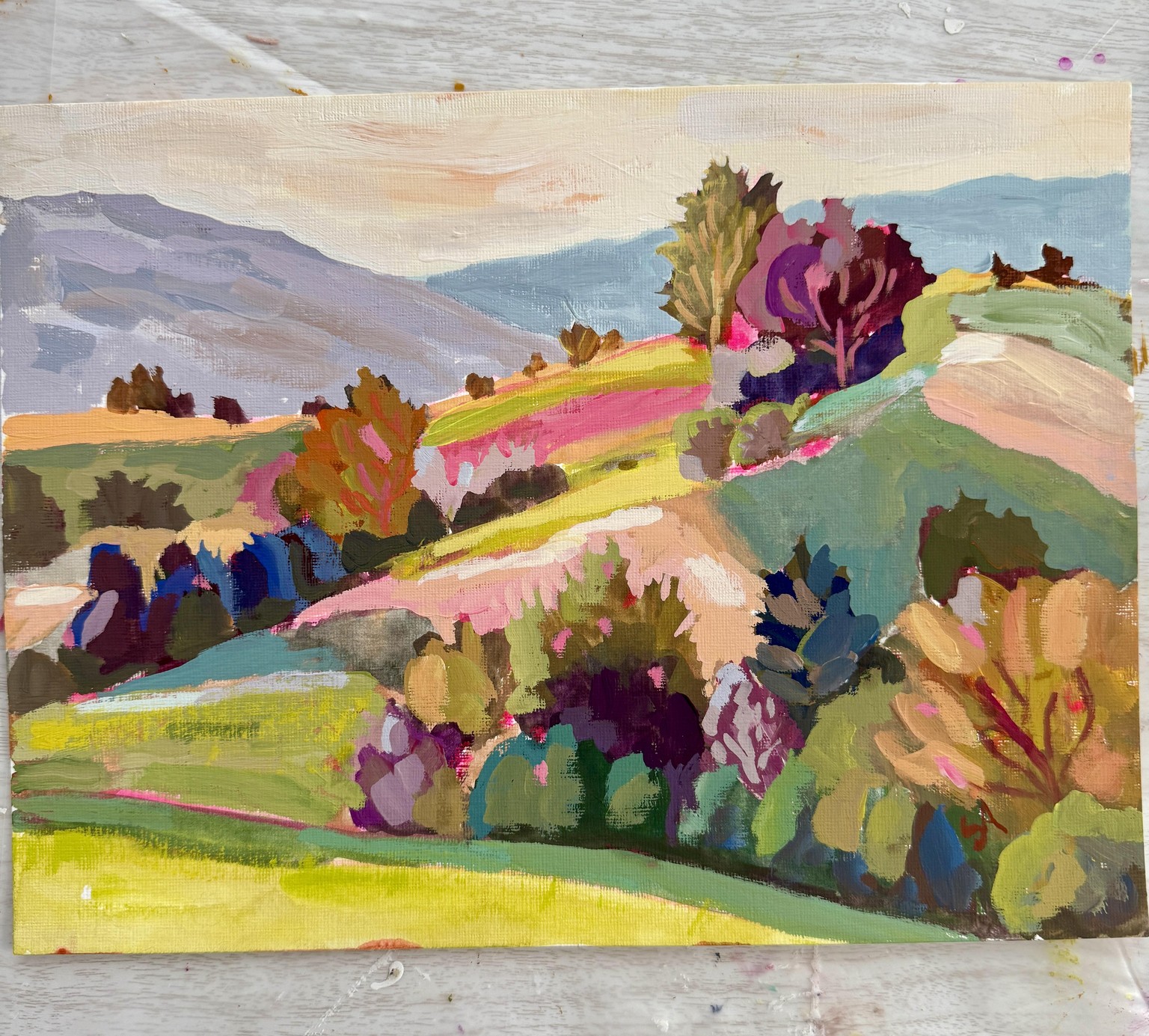 This is the painting I did in the class - image 1 - student project