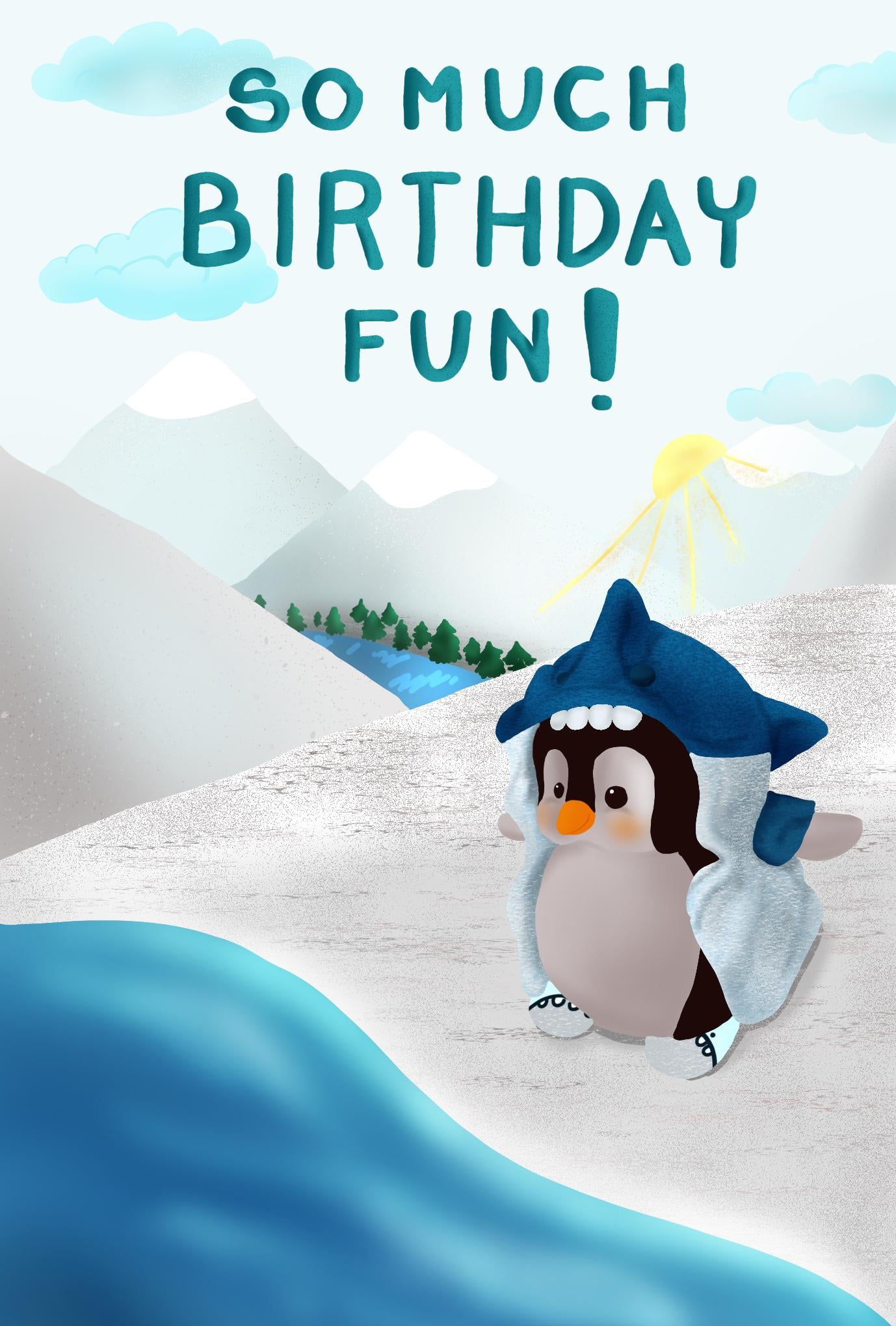 So Much Birthday Fun Greeting Card - image 2 - student project