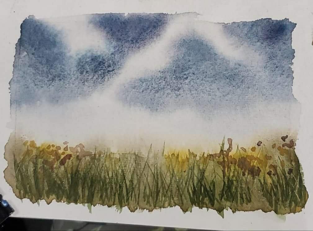 Sketchbook landscape study - image 2 - student project