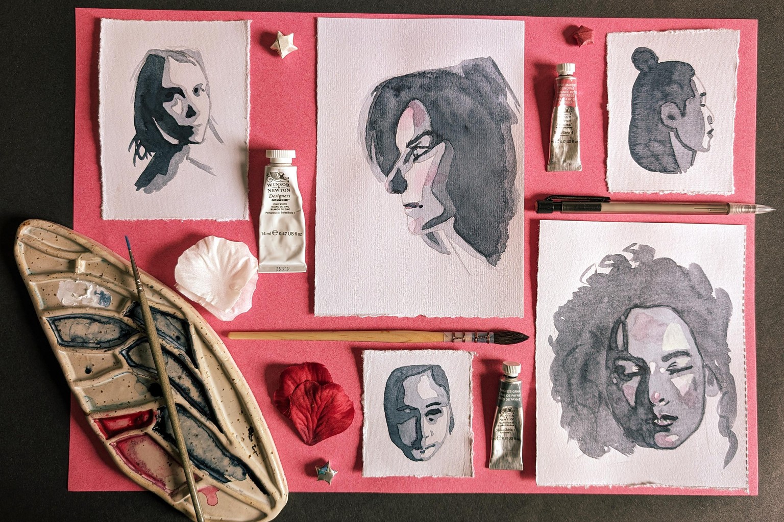 Monochrome Faces - image 1 - student project