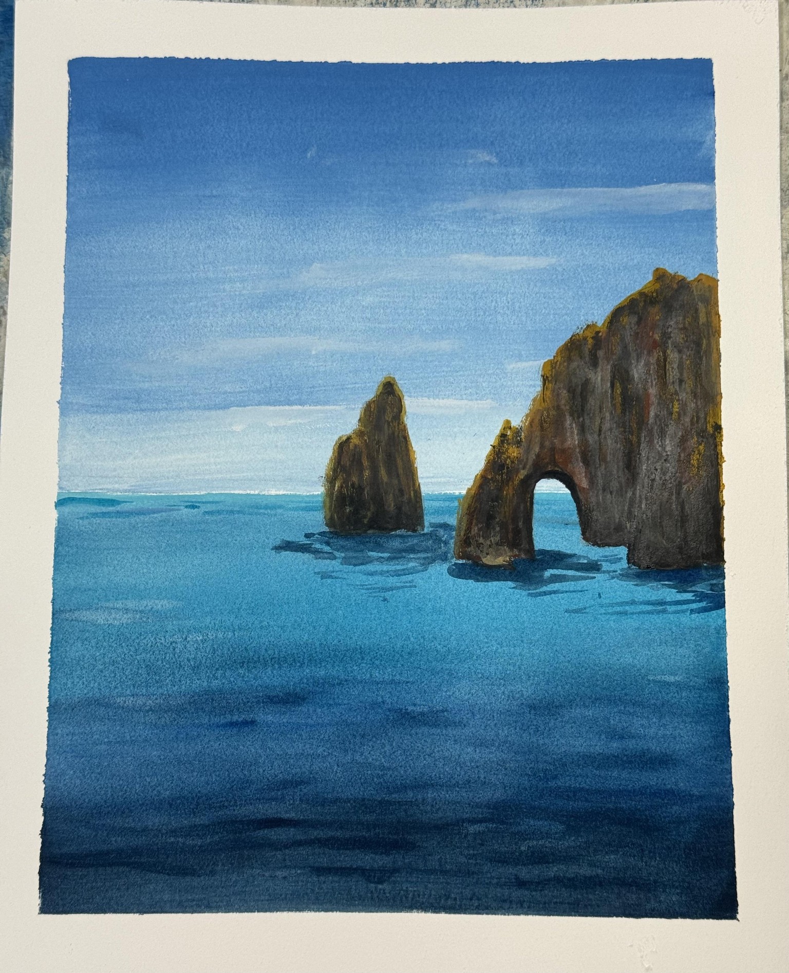 1st seascape with gauche! - image 1 - student project