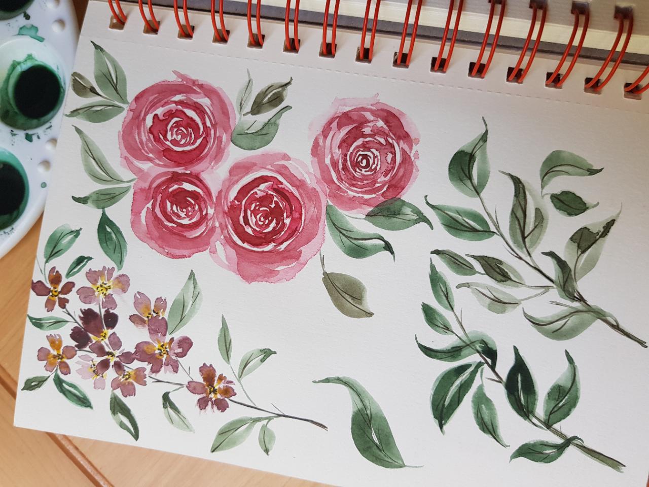 Vintage loose flowers - image 1 - student project