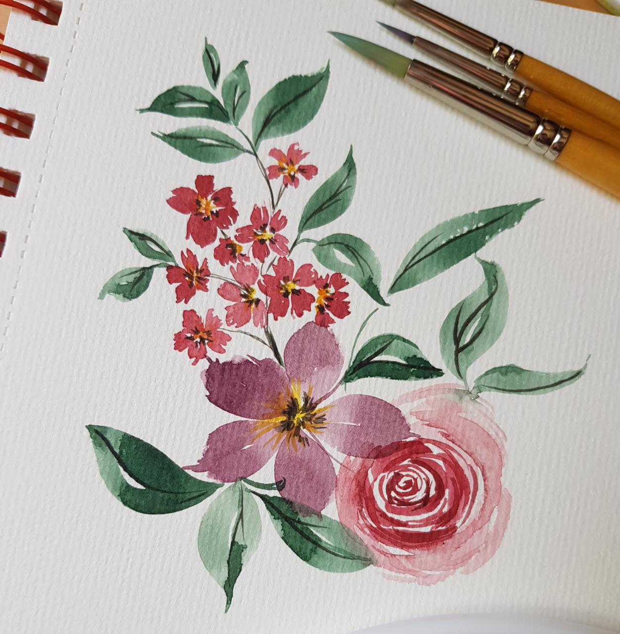 Vintage loose flowers - image 3 - student project
