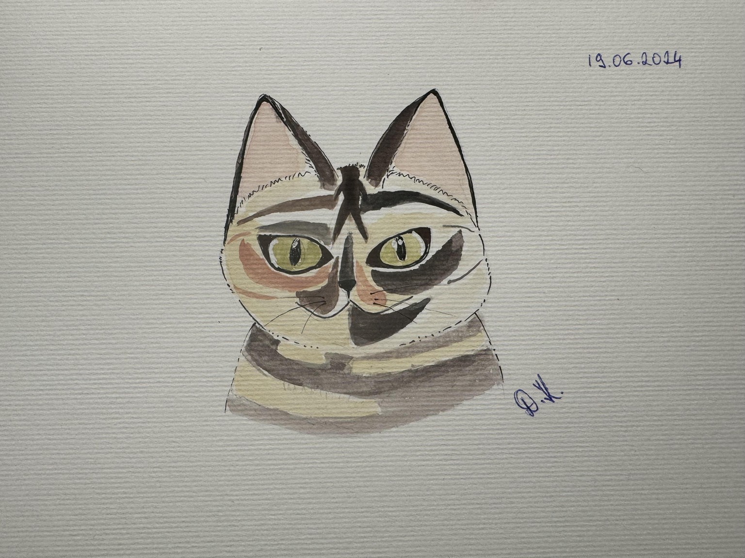 Cartoon Cat Portrait - image 1 - student project