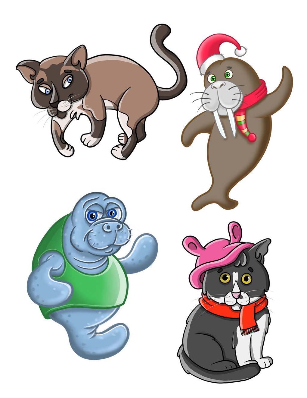 Seal Mascot Cartoon Character - image 3 - student project