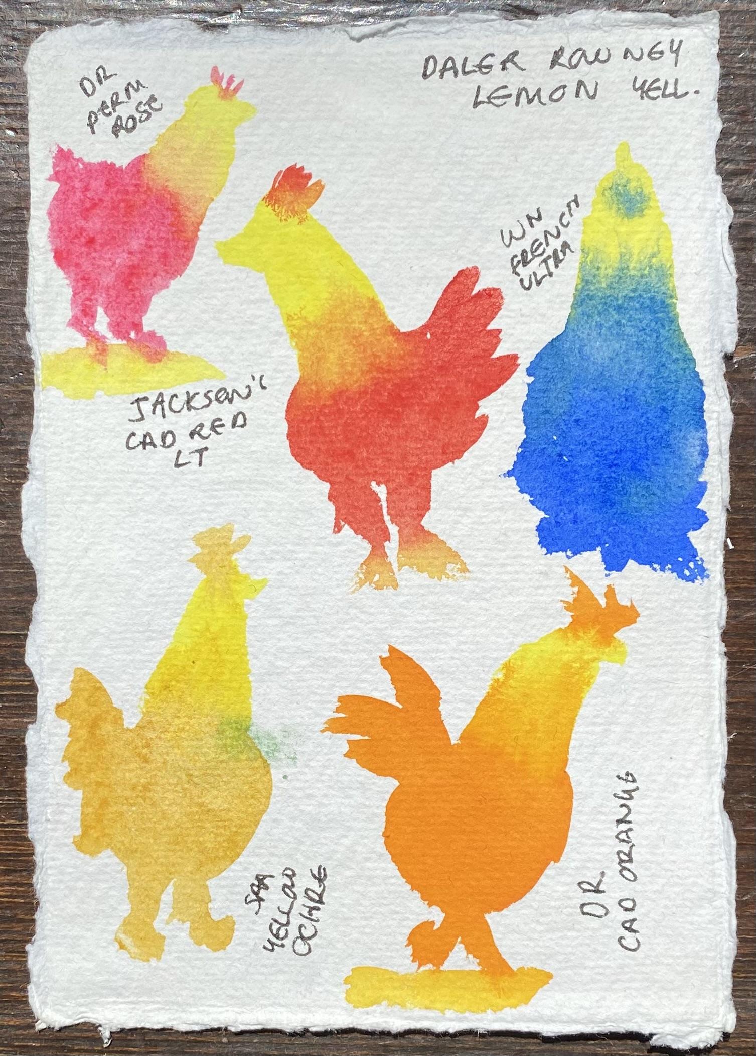 Colourful chickens - image 2 - student project