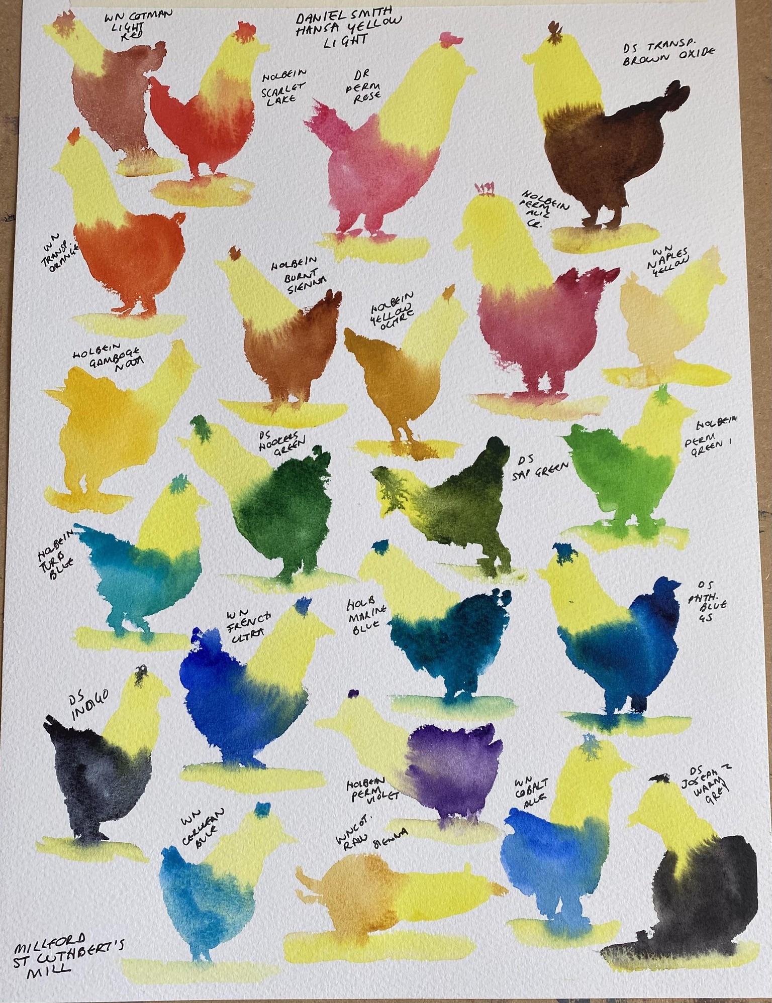 Colourful chickens - image 3 - student project
