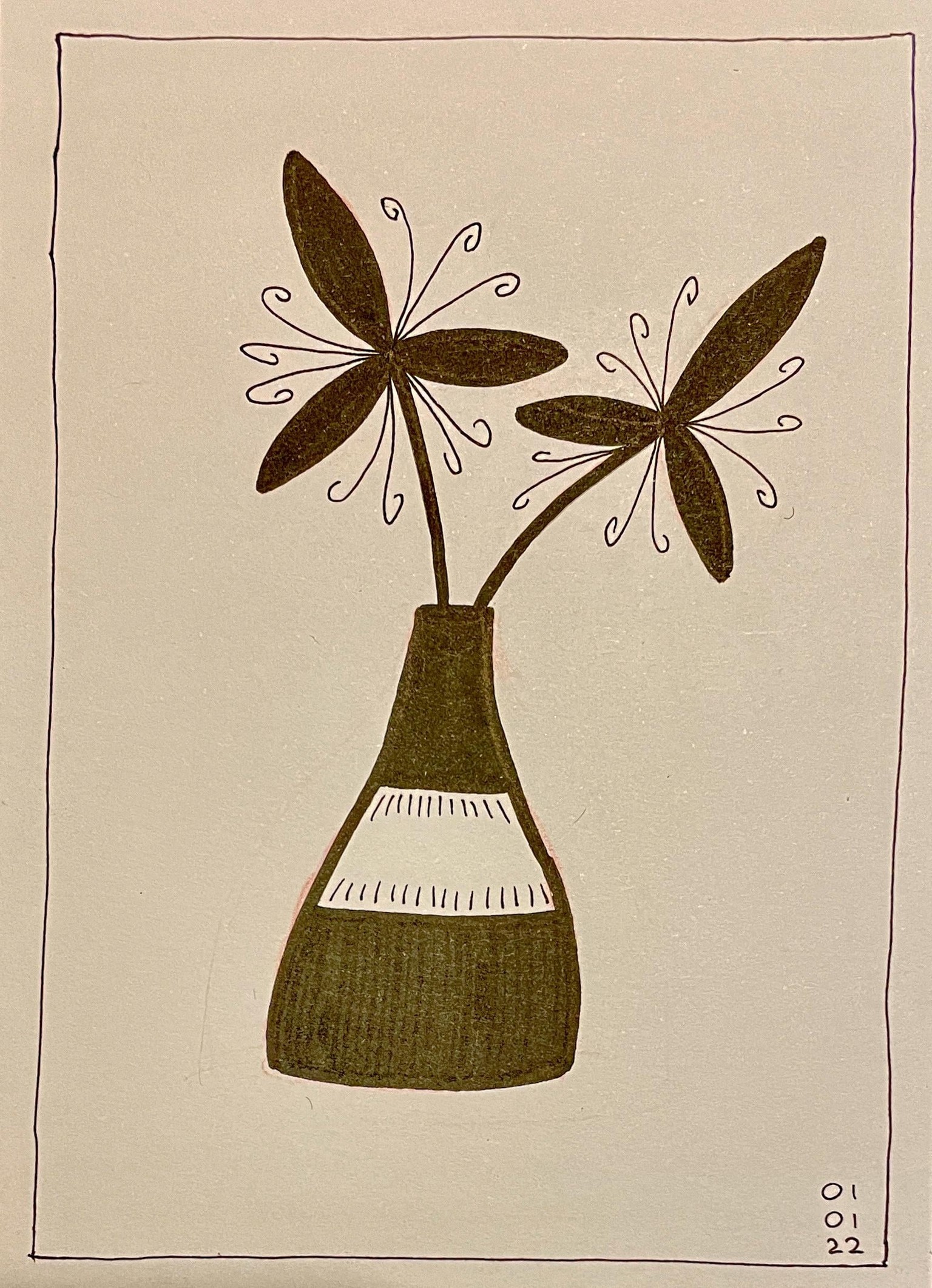 My inky flowers - image 3 - student project