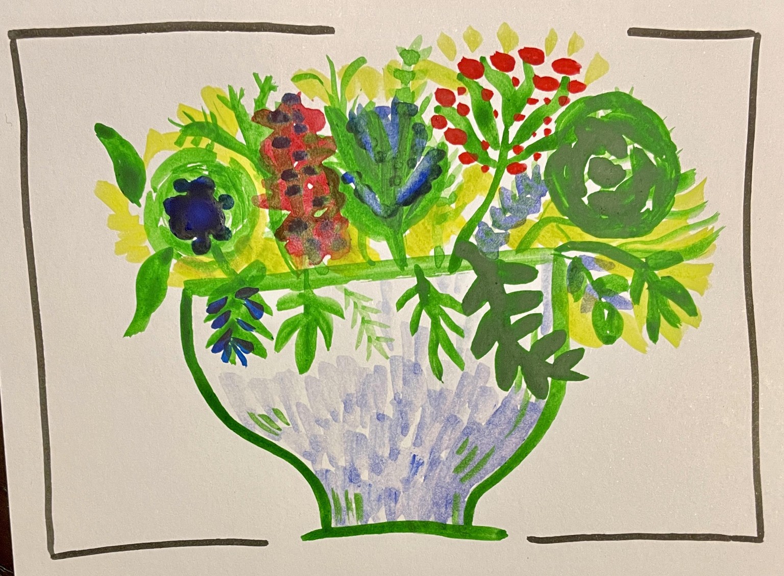 My inky flowers - image 6 - student project