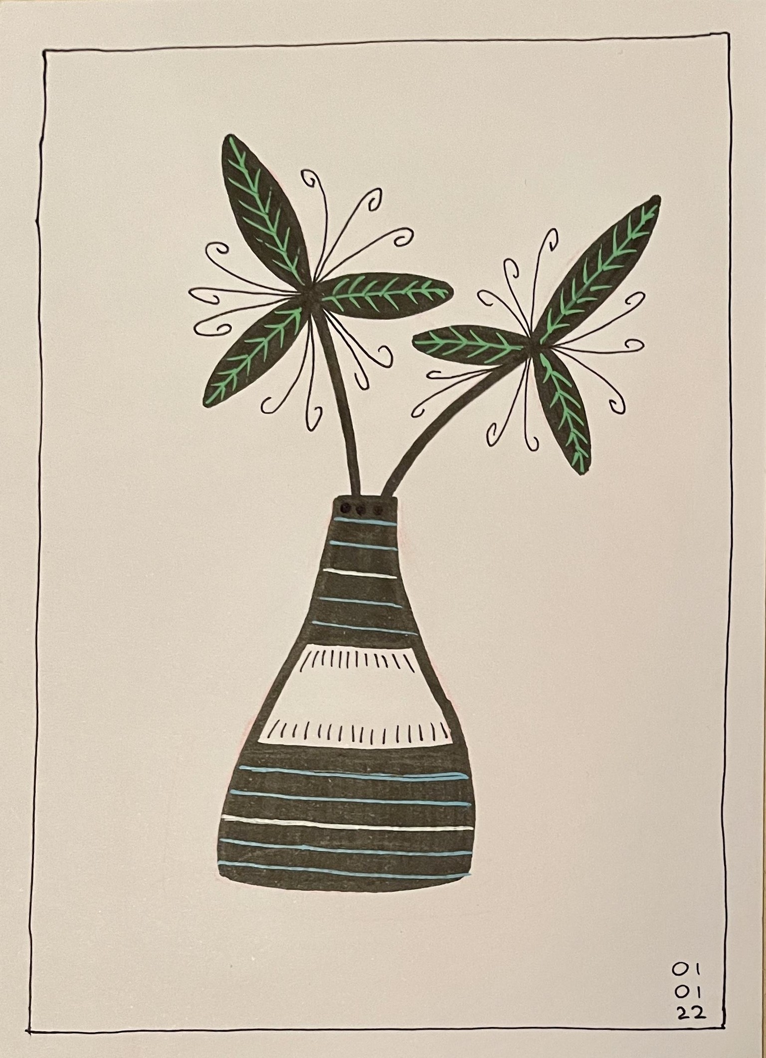 My inky flowers - image 1 - student project
