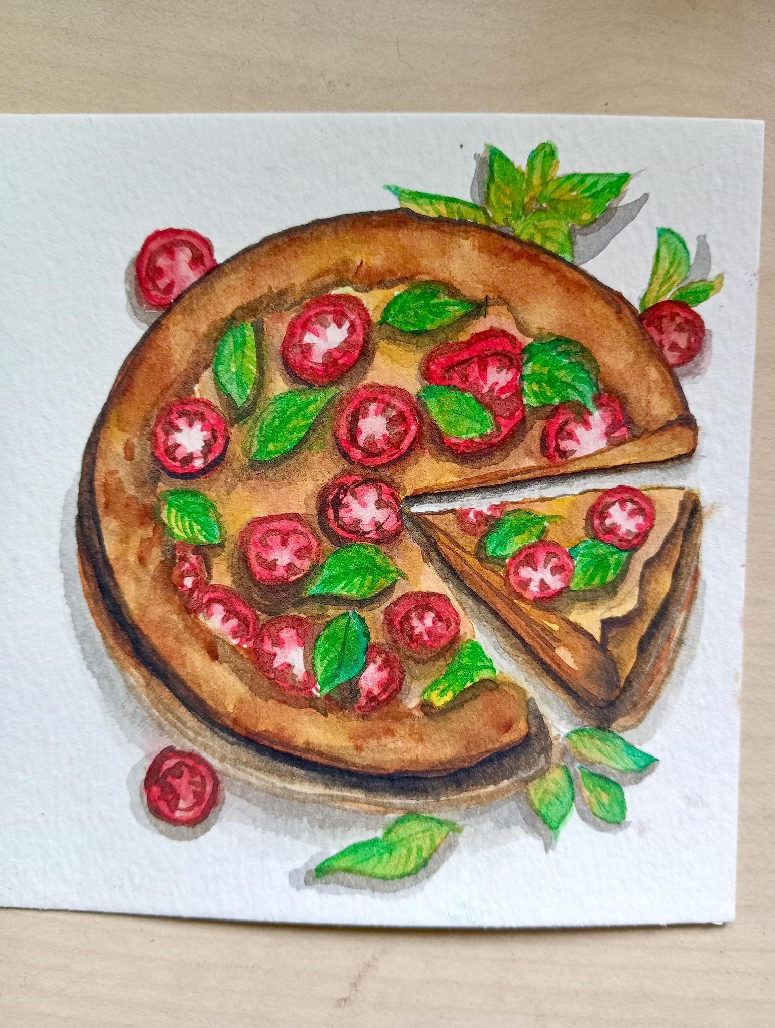 7 watercolour food illustrations by Leeda - image 6 - student project