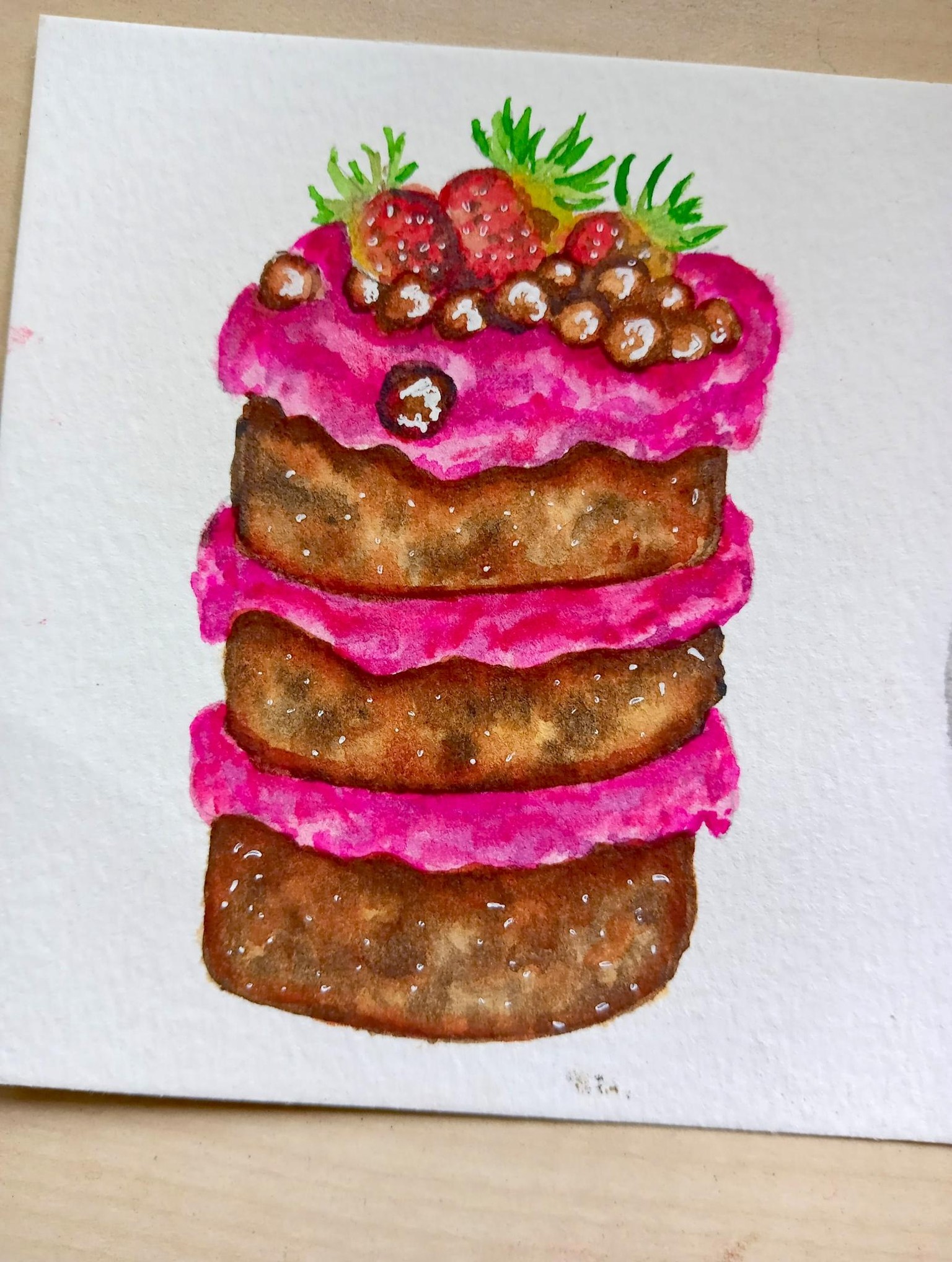 7 watercolour food illustrations by Leeda - image 5 - student project