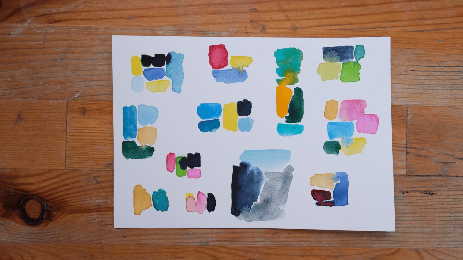 Colorful Watercolor Swatches - image 3 - student project