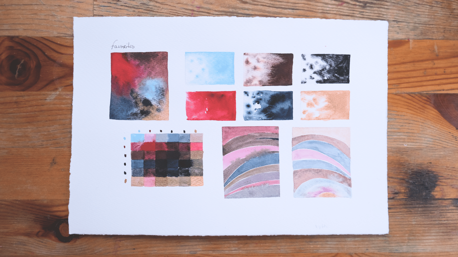 Colorful Watercolor Swatches - image 5 - student project