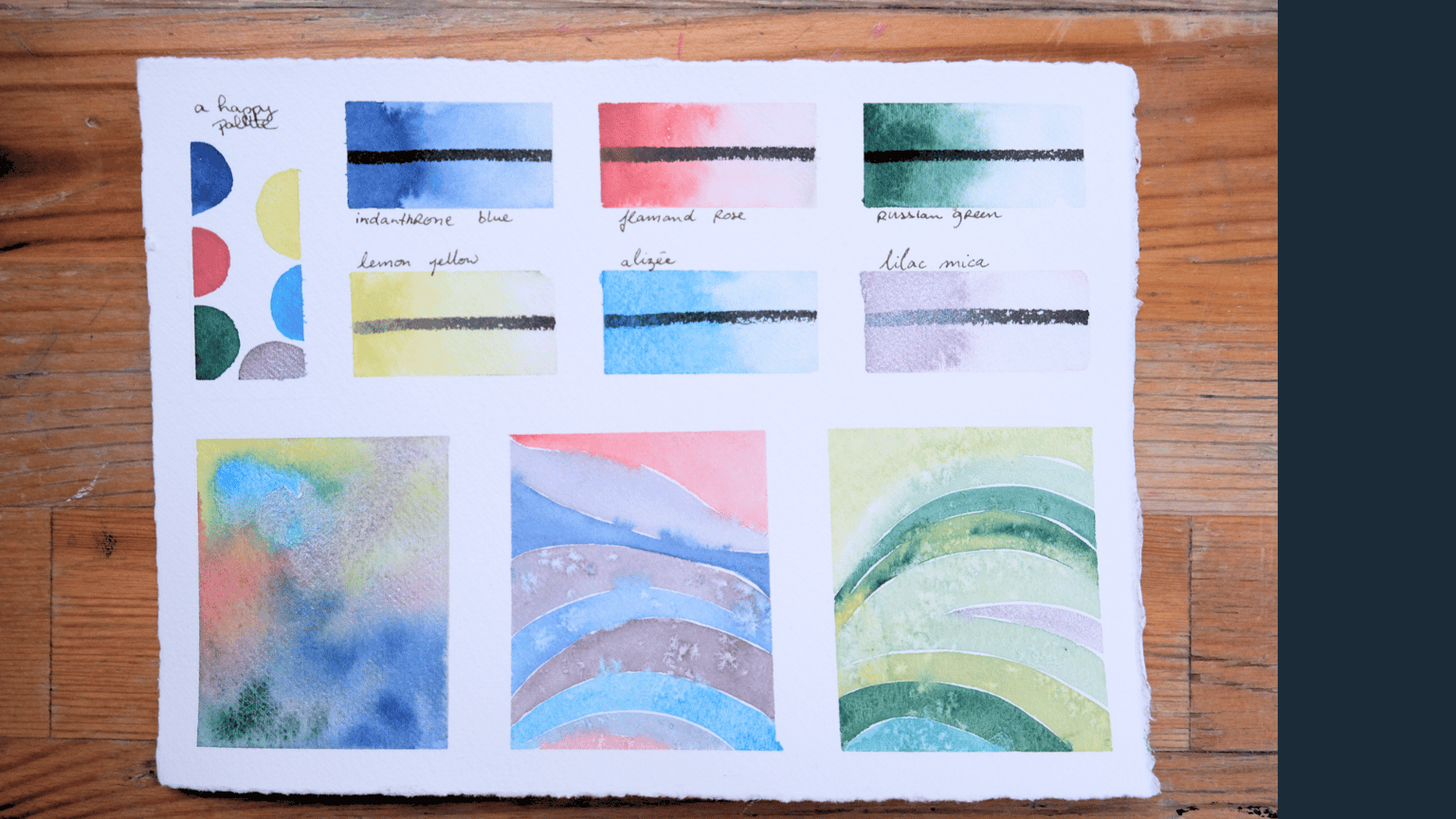 Colorful Watercolor Swatches - image 6 - student project