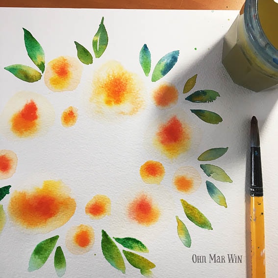 Yellow florals (perhaps Peonies) - image 1 - student project