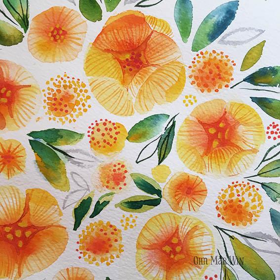 Yellow florals (perhaps Peonies) - image 3 - student project