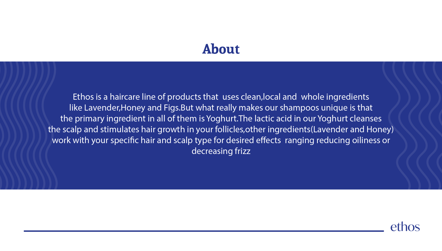 Ethos product presentation - image 2 - student project