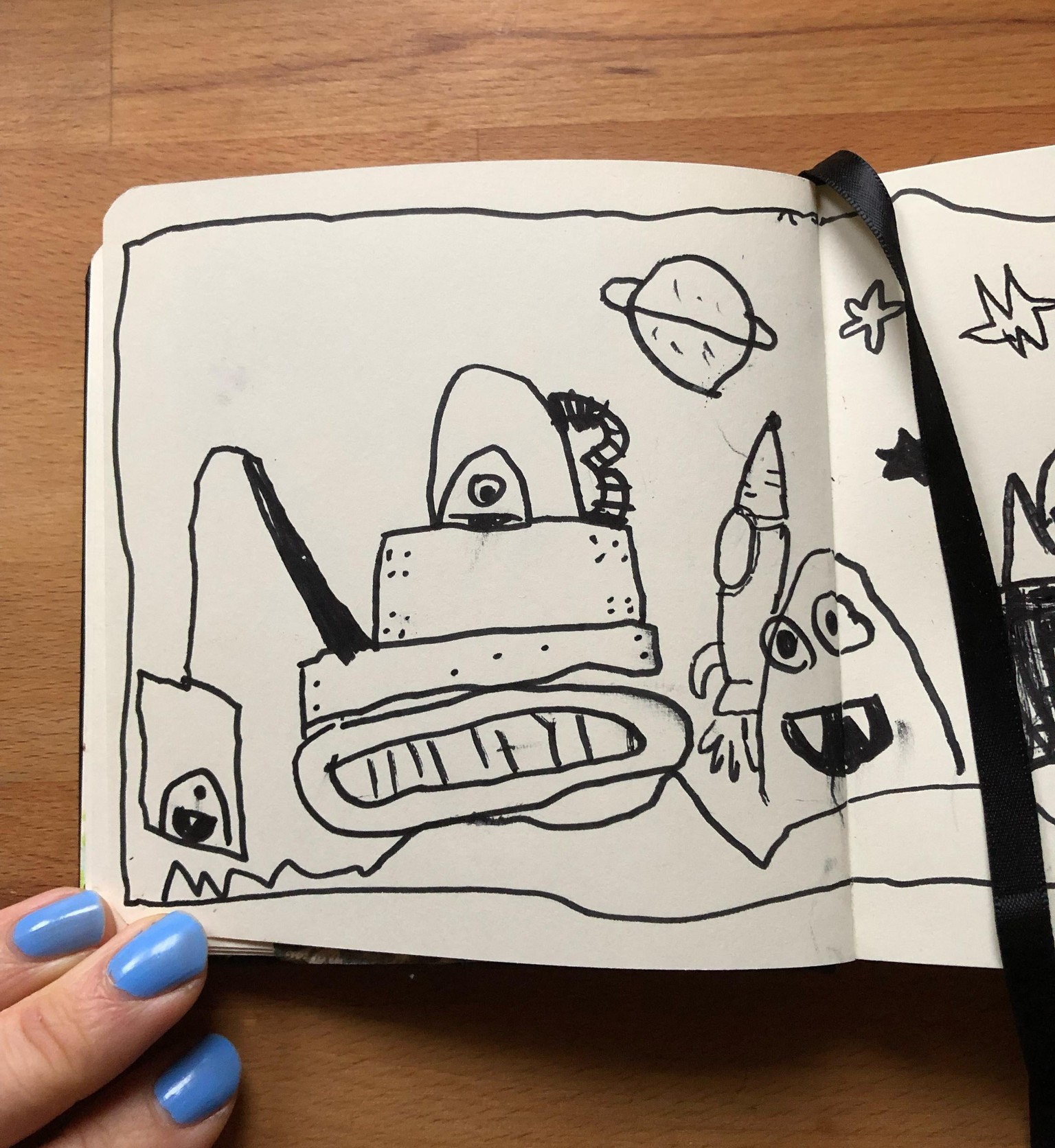 Alien Sketchbook Session with my kids - image 1 - student project