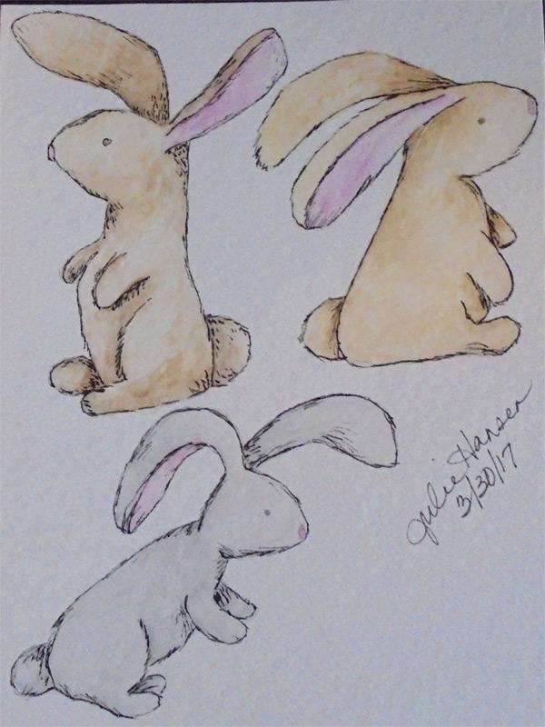 Watercolor Bunnies - image 1 - student project