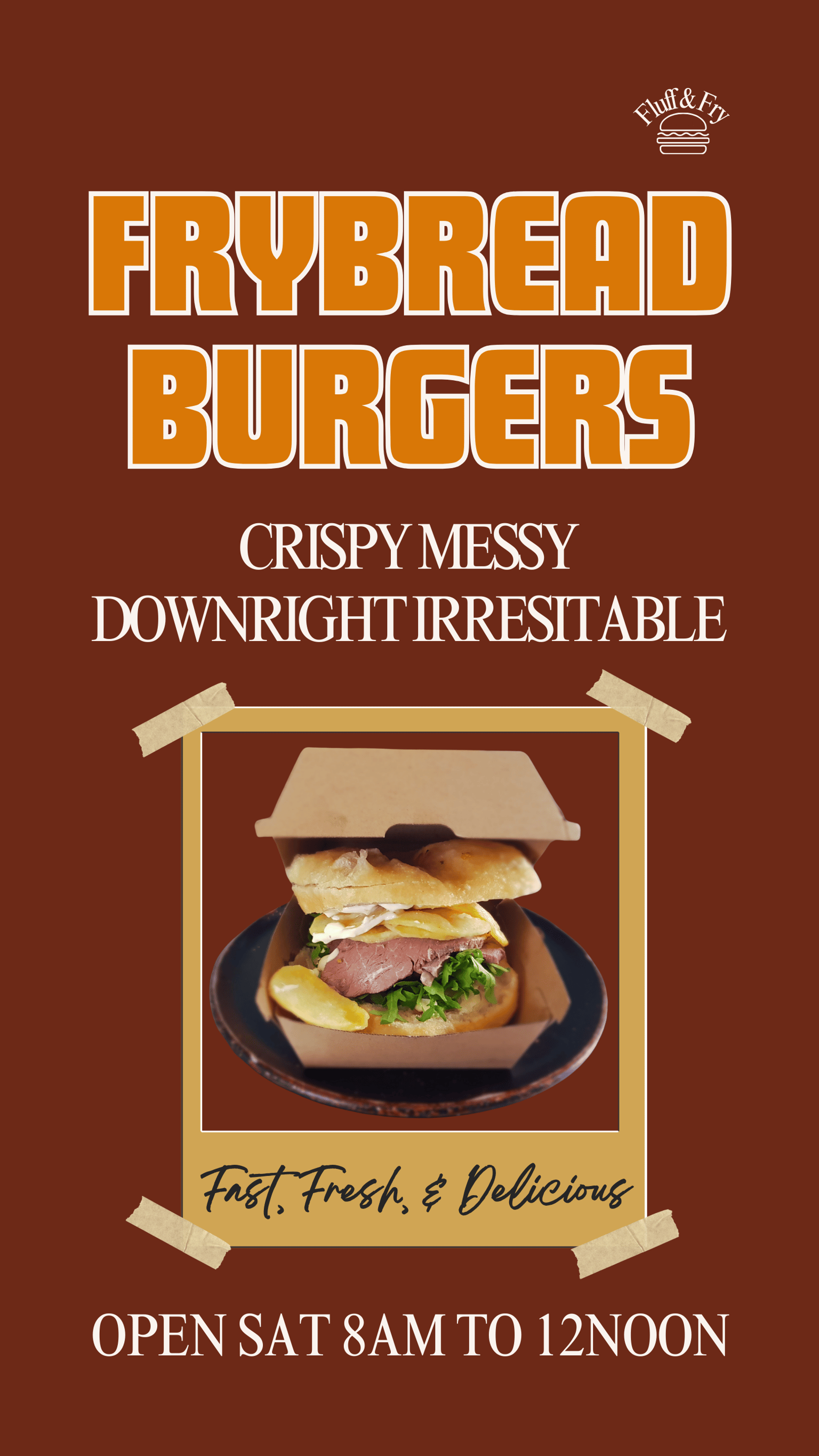 Facebook post for Frybread Burger - image 1 - student project