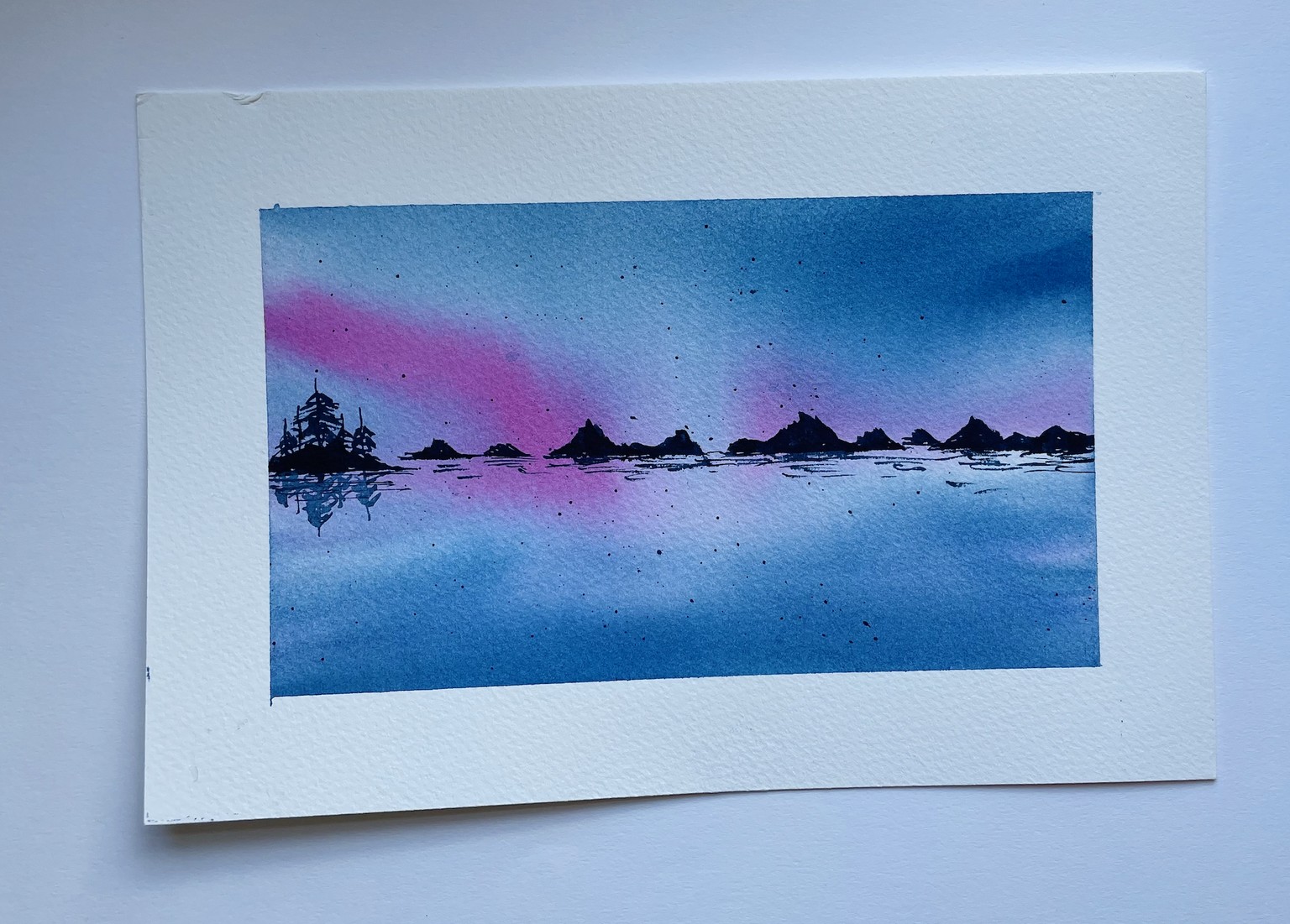 Watercolour landscapes - image 3 - student project