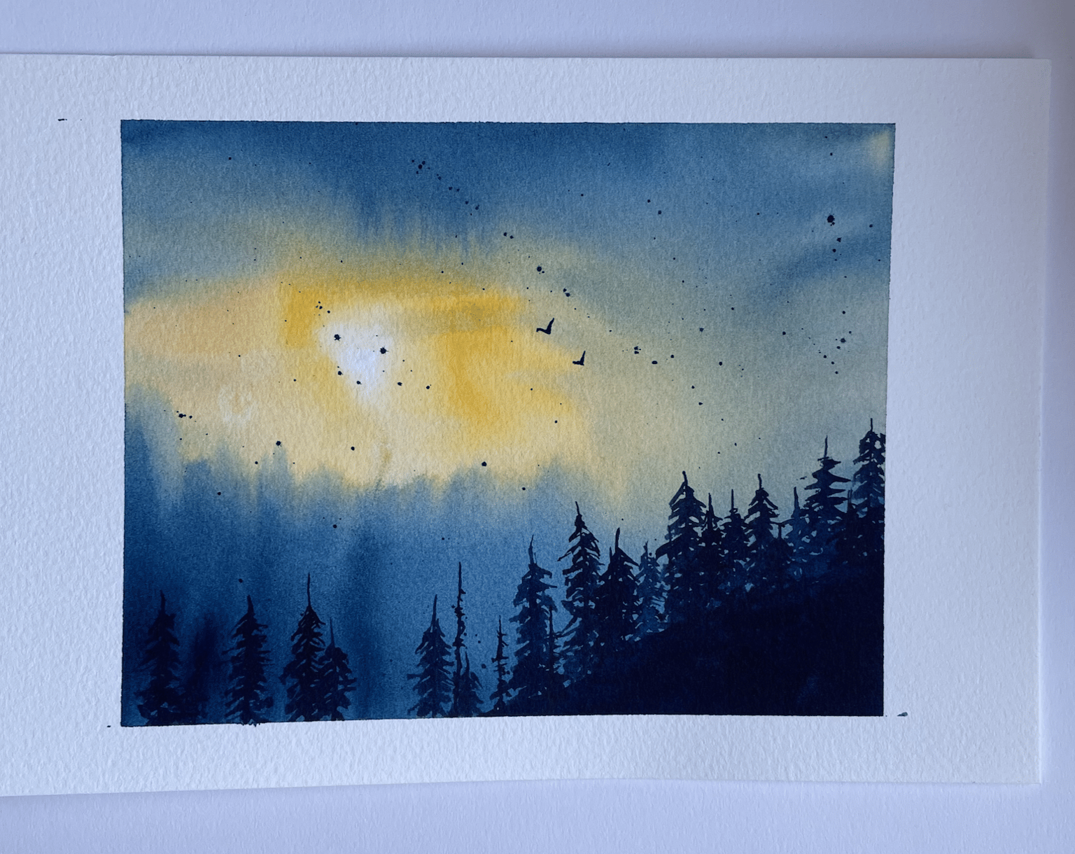 Watercolour landscapes - image 2 - student project